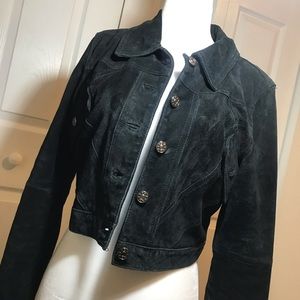 ♥️Vintage Genuine Suede Cropped Jacket